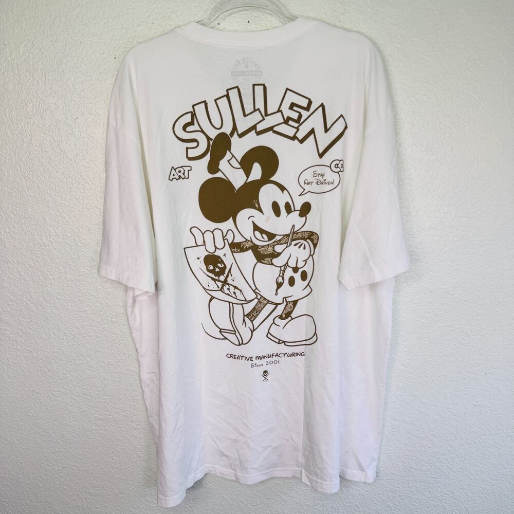 Sullen Art Collective Shirt Mens 4XL Mickey Mouse Seamboat Sullie Streetwear NEW